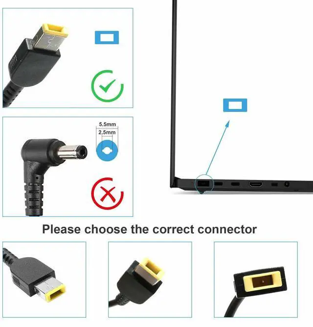 Alt view image 3 of 4 - Tronovia AC Adapter Charger For Lenovo ThinkCentre M73 M93p; Tiny-in-One 23 Desktop