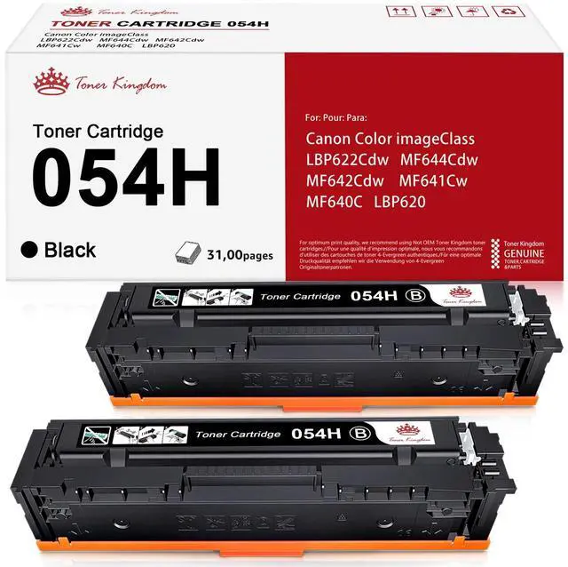 Main image of Tronovia 2 Black Toner Fit For Canon 054H ImageClass MF641cw MF642cdw MF644cdw MF640C