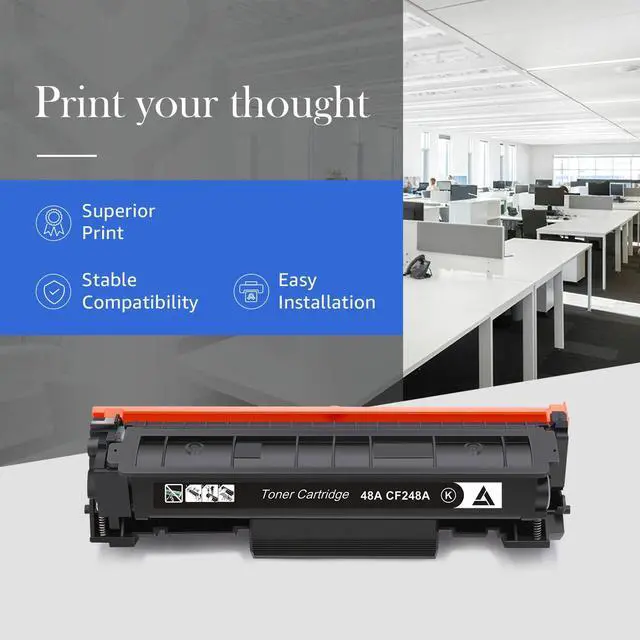 Alt view image 3 of 5 - Tronovia 2x CF248 Compatible for HP 48 Toner Cartridge LaserJet Pro M15W MFP M29W M28a
