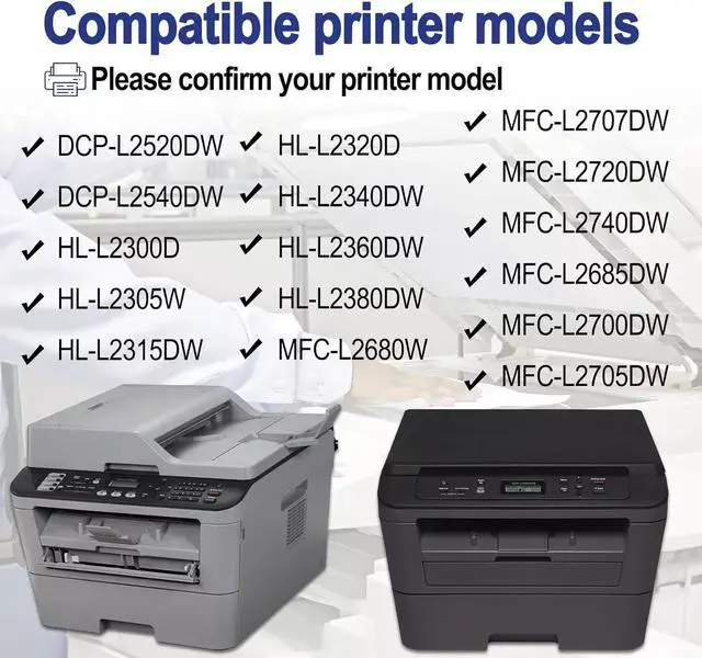 Alt view image 2 of 6 - Tronovia 3PK TN660 Toner Compatible With Brother HL-L2320D HL-L2340DW L2360DW L2380DW