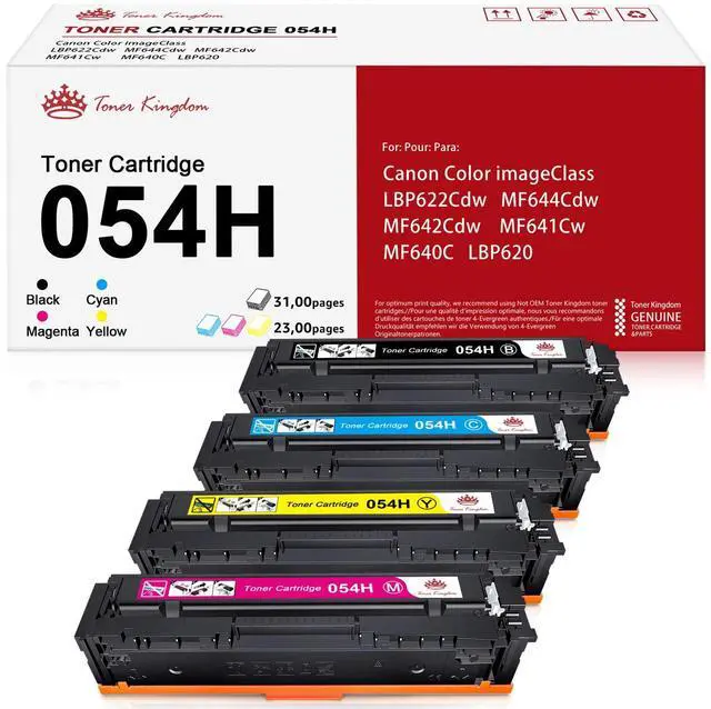Main image of Tronovia 4 PACK Toner Cartridge 054 Compatible For Canon MF641cdw MF644cdw LBP622cdw