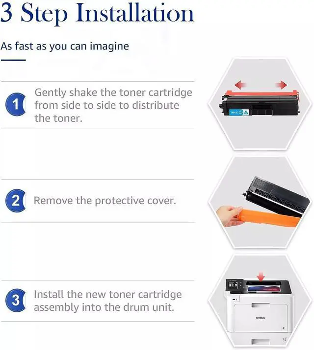 Alt view image 4 of 6 - Tronovia 4 TN436 Toner Cartridge compatible for Brother TN433 HL-L8360CDW MFC-L8900CDW