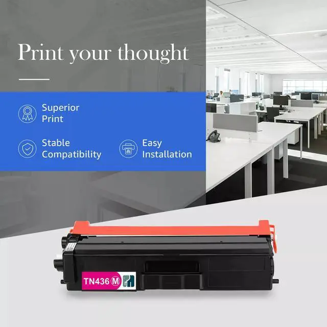 Alt view image 3 of 5 - Tronovia 4x TN436 TN433 Toner Cartridge compatible for Brother HL-L9310CDW MFC-L8900CDW