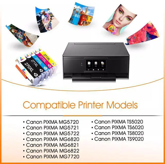 Alt view image 3 of 5 - Tronovia 10 Pack Ink for Canon PIXMA PGI-270 XL CLI-271 XL MG6820 TS9020 TS6020 MG7720
