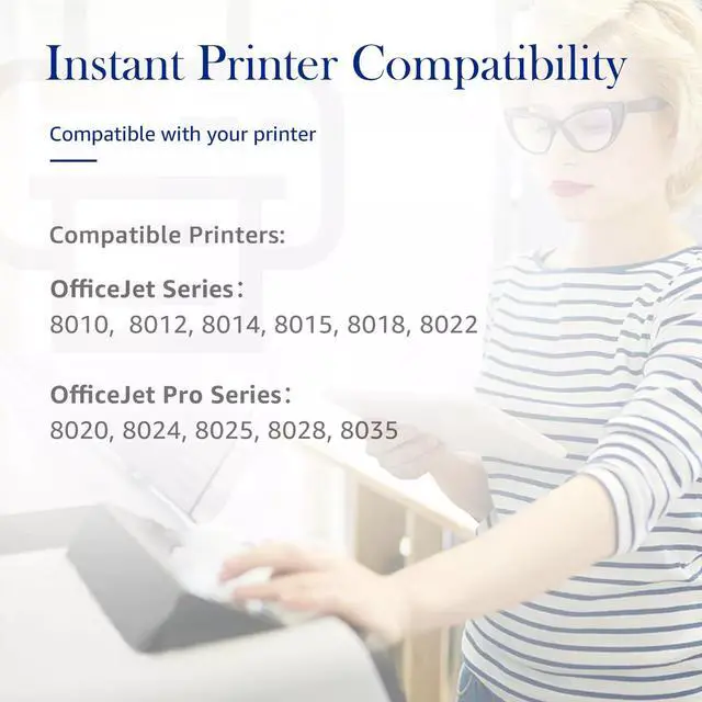 Alt view image 3 of 5 - Tronovia 1x 910 910-XL Ink Cartridges Compatible for HP 8010 8014 8022 8024 8025 8030 Lot