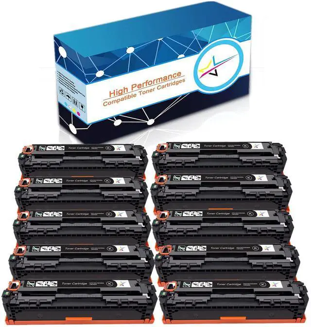 Main image of Tronovia 10PK Black CE320 128 Toner Cartridge for HP Color Laserjet Pro CP1525n CM1415