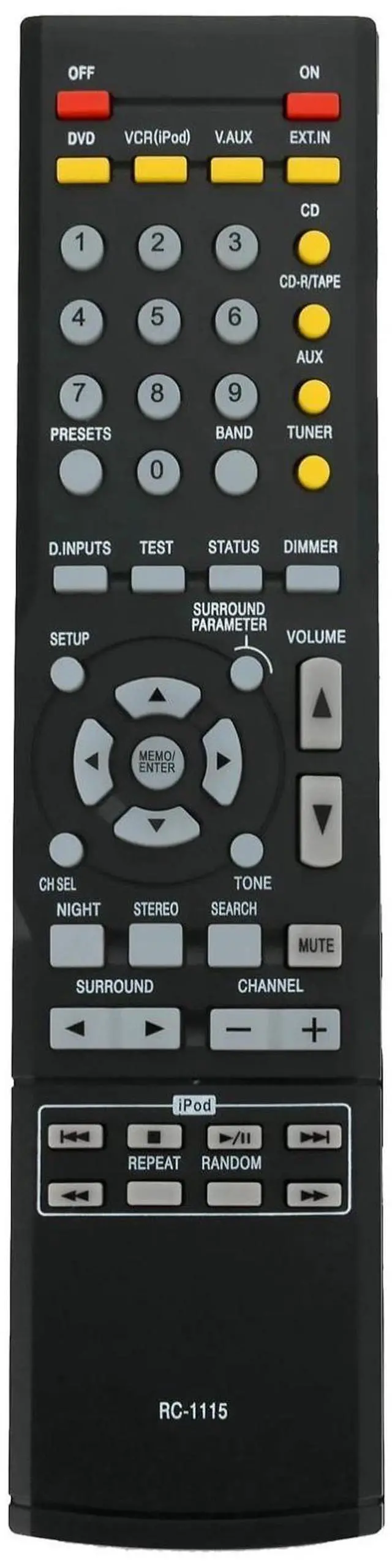 Alt view image 2 of 5 - Tronovia Replace Remote Control for Denon Receiver AVR-390 AVR-3803/1083 RC-1120 AVR-1610 RC-1115