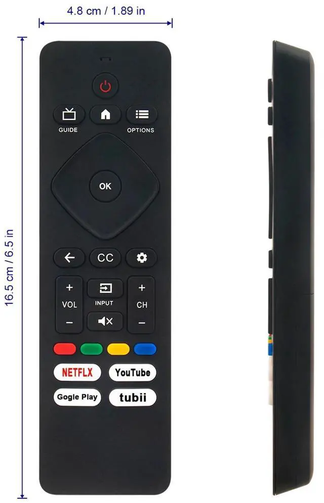 Alt view image 4 of 4 - Tronovia Replace Remote Control for Philips Google TV 65PUL7552 50PUL7552 55PUL7552 50PUL7672