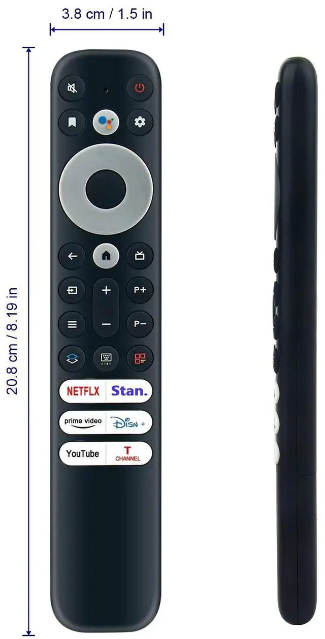Alt view image 5 of 5 - Tronovia Replace Remote Control for TCL Google TV 75C835 85P735 65C635 75C635 55C635 RC902V FAR1 Infrared Remote