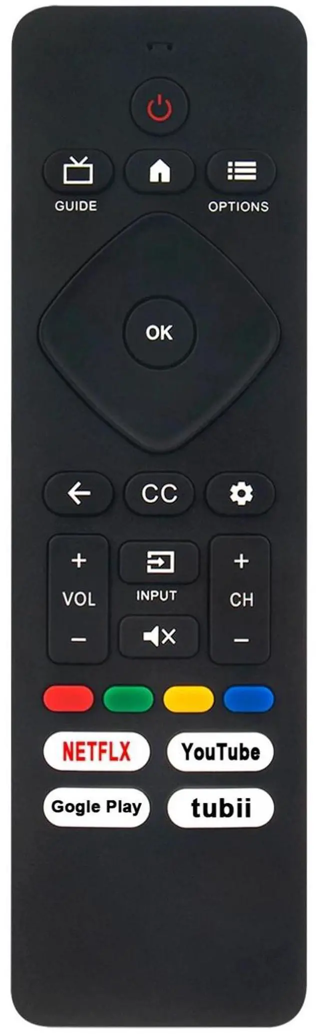 Alt view image 2 of 5 - Tronovia Replace Remote Control for Philips 7 5504 Series Android/Google TV (No Voice)