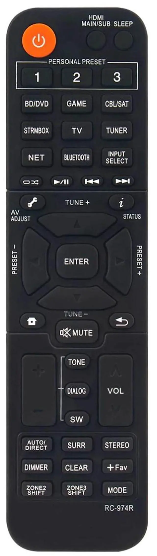 Alt view image 2 of 4 - Tronovia Replace Remote Control for Pioneer Receiver VSX-934 VSX-935 VSX-LX304 VSX-LX104 RC-974R