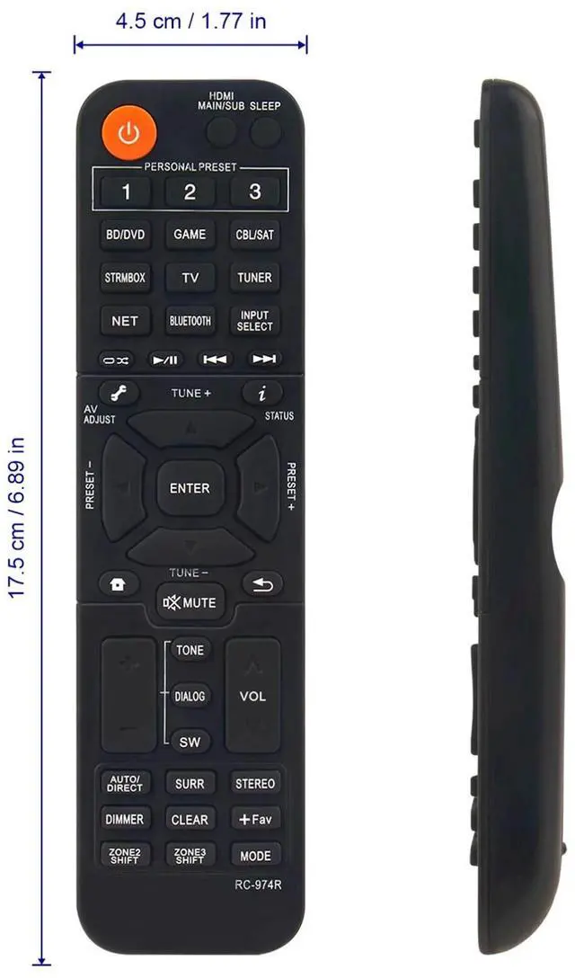 Alt view image 4 of 4 - Tronovia Replace Remote Control for Pioneer Receiver VSX-934 VSX-935 VSX-LX304 VSX-LX104 RC-974R