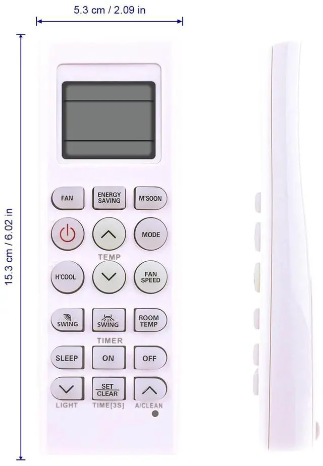 Alt view image 3 of 3 - Tronovia Replace A/C Remote Control for LG Air Conditioner AKB75415302 AKB75215414 AKB73975614