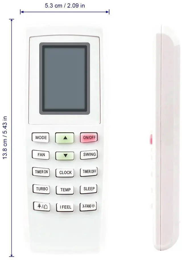 Alt view image 4 of 4 - Tronovia Replace AC Remote Control for Lennox Split Air Conditioner LM024CI-120P432-X YV1FB7