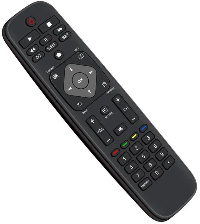 Alt view image 5 of 5 - Tronovia Replace Remote Control for Philips TV 50PFL5907F7 398GR8BDENTPHT YKF308-007 URMT39JHG001