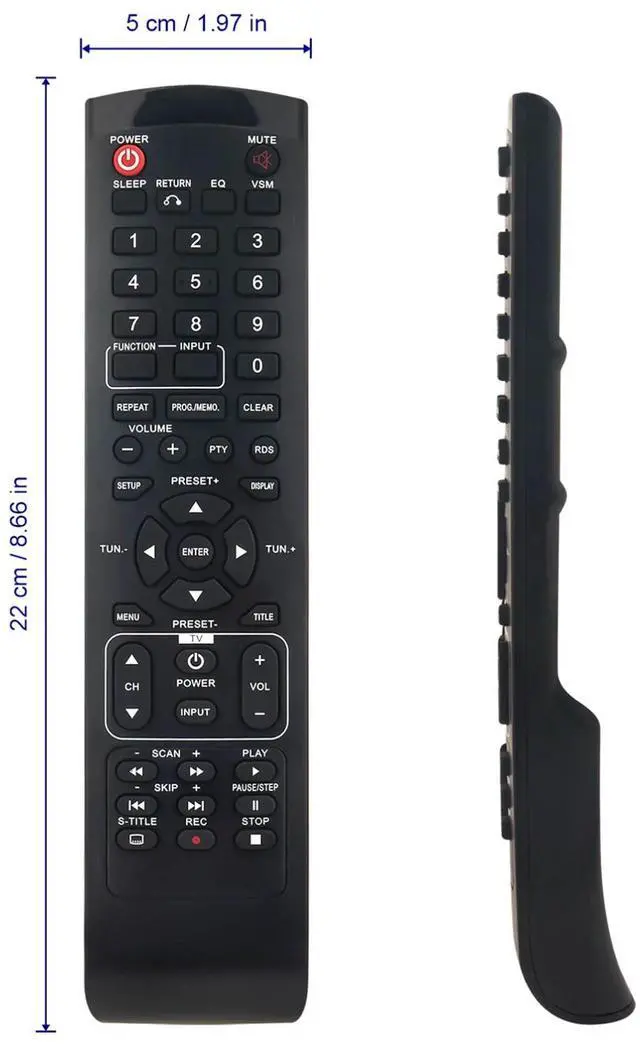 Alt view image 5 of 5 - Tronovia Replace Remote Control for LG HT303PD-D0 SH33SU-W DVD/CD Receiver AKB36087607