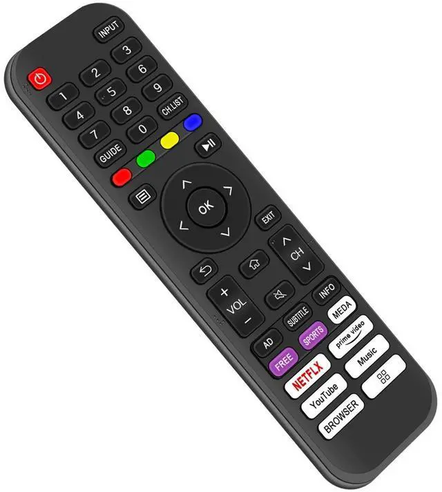Alt view image 3 of 4 - Tronovia Replace Remote Control for Hisense 4K UHD Android Smart TV 55A6G 65A6G EN2AE30H