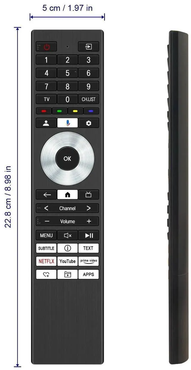 Alt view image 5 of 5 - Tronovia Replace Voice Remote Control for Toshiba TV C350NP Series CT-95093 43C350NP ERF3A98