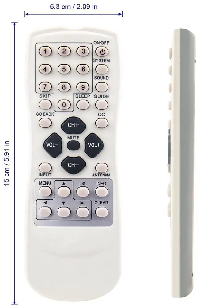Alt view image 4 of 4 - Tronovia Replace Remote Control for RCA TV CT-XX10 CT-XX20 CT-XX30 CT-XX40 CT-XX50 R130K1