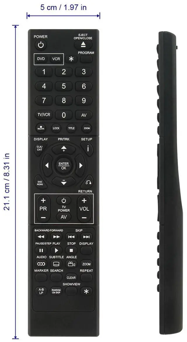 Alt view image 5 of 5 - Tronovia Replace Remote Control for LG DVD/VCR V280 V181 V190 V180 V192 V271 6711R1P104F