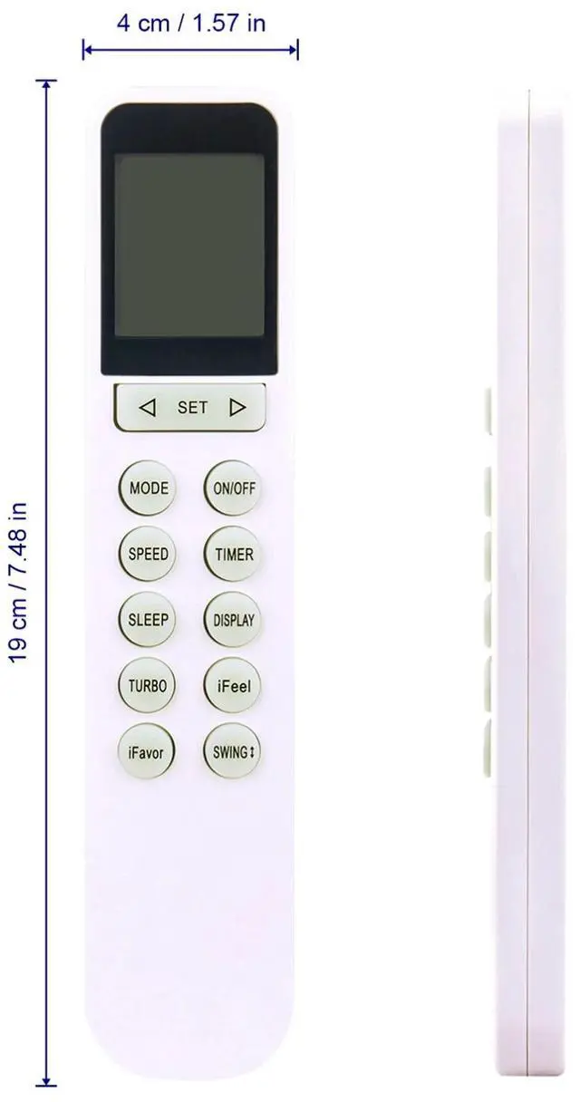 Alt view image 5 of 5 - Tronovia Replace Remote Control for Aux Kelvinator Fusion Airton YKR-N/301E Air Conditioner