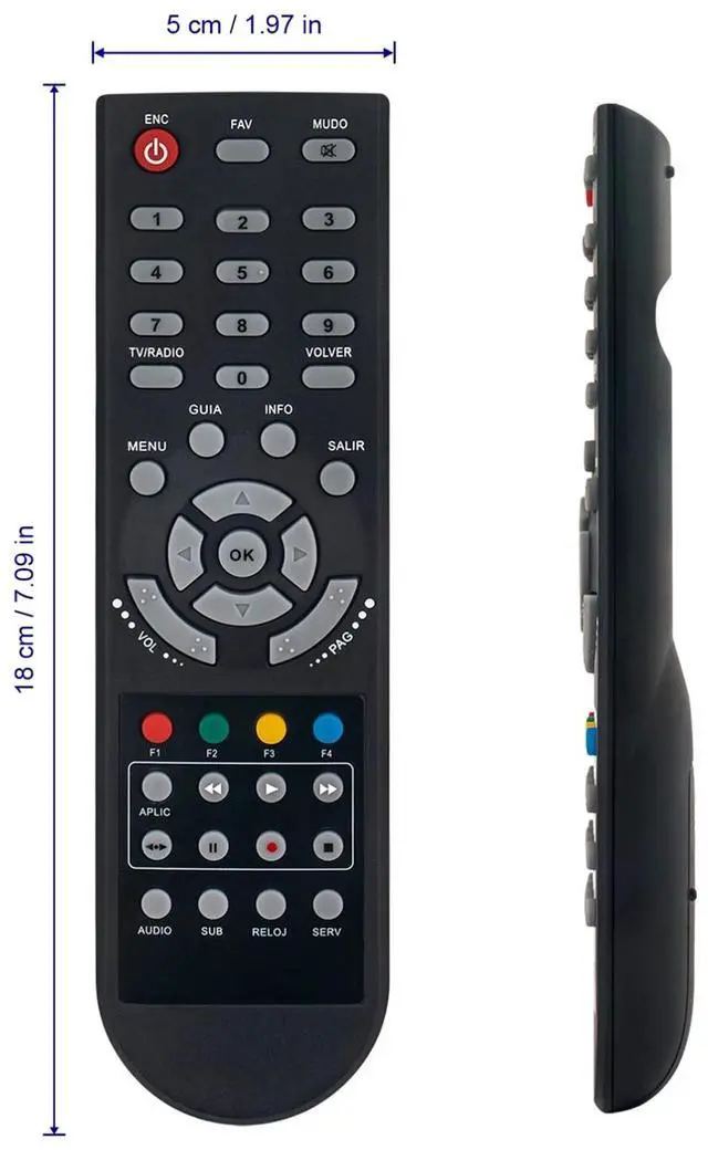 Alt view image 4 of 4 - Tronovia Replace Remote Control for Konka Set-Top Box KSDT863-M KHDT875-CE