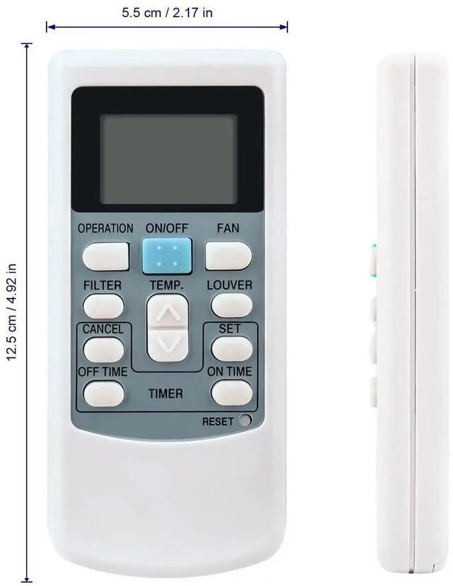 Alt view image 5 of 5 - Tronovia Replace Remote Control for Hitachi Air Conditioner PC-LH6 PC-LH6Q PC-LH3A/B