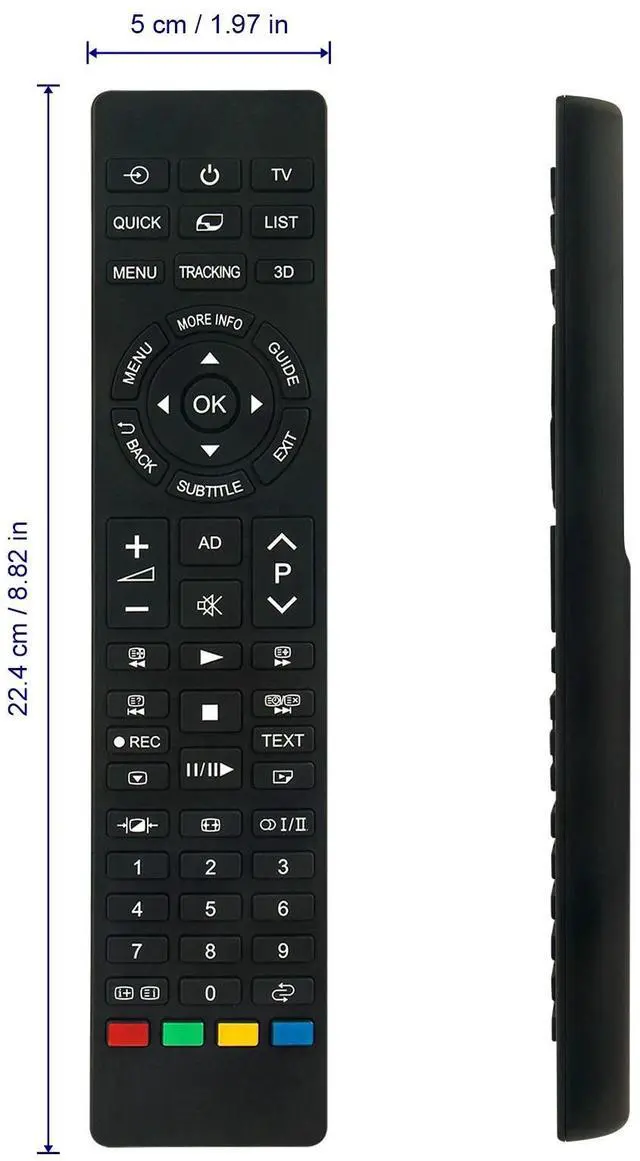 Alt view image 4 of 4 - Tronovia Replace Remote Control for Toshiba TV 42YL863B 55WL800AZ CT-90394 CT-90378 CT-90383