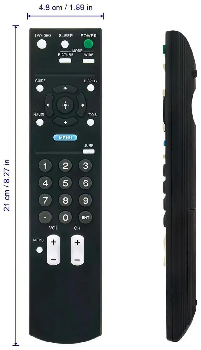 Alt view image 5 of 5 - Tronovia Replace Remote Control for Sony LCD Digital Color TV KDL-32ML130 KDL-26ML130 RM-YD021