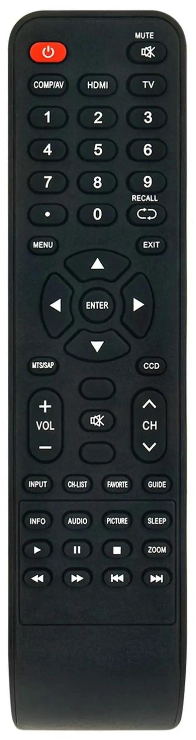 Main image of Tronovia Replace Remote Control for Insignia TV NS-22E455C11 NS-19E450WA NS-19E450A11 RC-801-0A