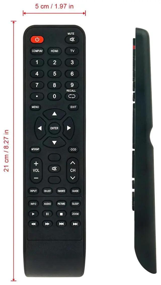 Alt view image 5 of 5 - Tronovia Replace Remote Control for Insignia TV NS-22E455C11 NS-19E450WA NS-19E450A11 RC-801-0A