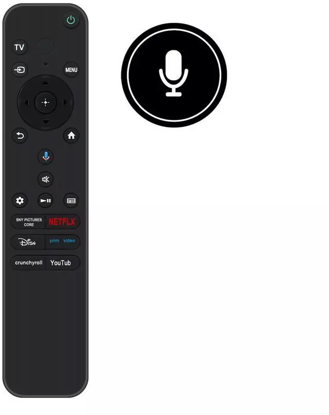 Alt view image 2 of 5 - Tronovia Replace Voice Remote Control for Sony 2024 Bravia TV K-55XR80 K65XR80 K75XR90 RMF-TX920U
