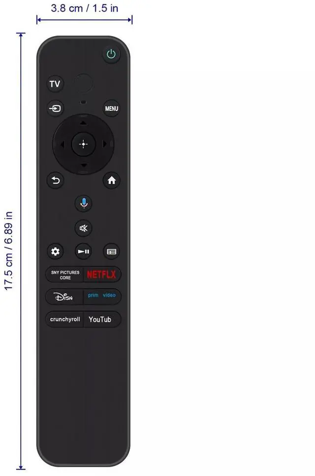 Alt view image 3 of 5 - Tronovia Replace Voice Remote Control for Sony 2024 Bravia TV K-55XR80 K65XR80 K75XR90 RMF-TX920U