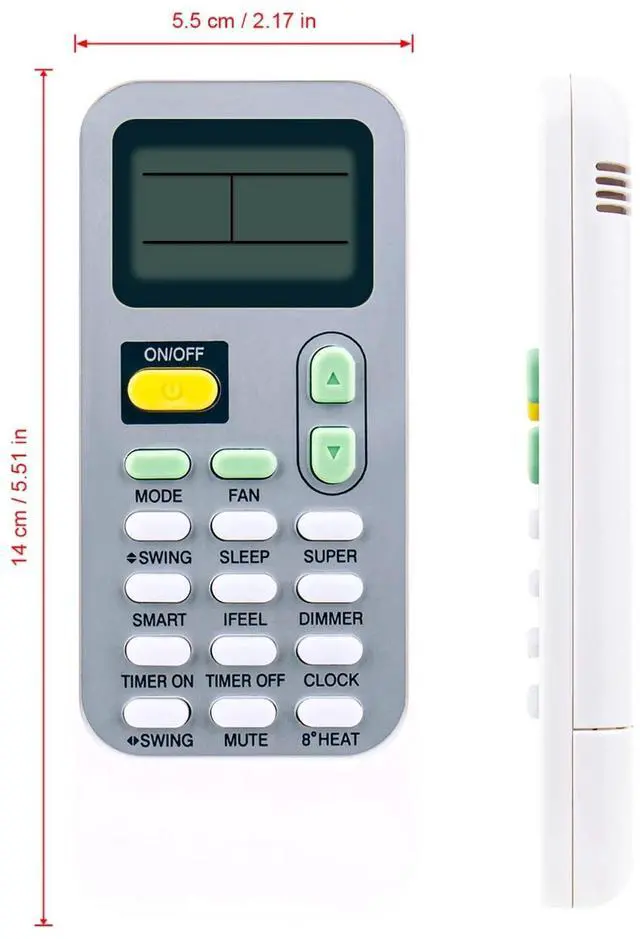 Alt view image 3 of 3 - Tronovia Replace Remote Control for Hisense & Kelon Air Conditioner DG11J1-71 AP10CR1W DG11J1-72