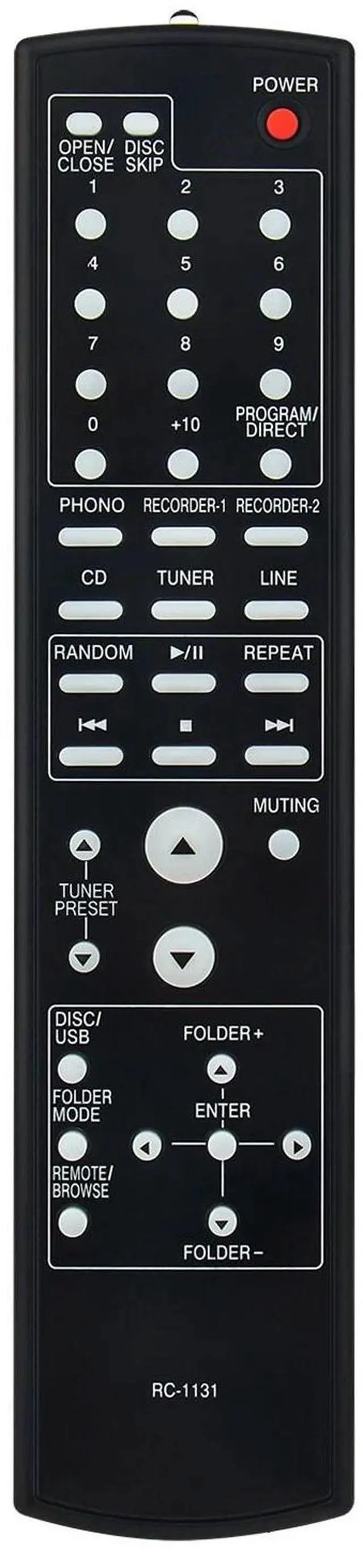 Alt view image 3 of 4 - Tronovia Replace Remote Control for Denon PMA-510AE PMA-710AE Stereo Integrated Amplifier RC-1131