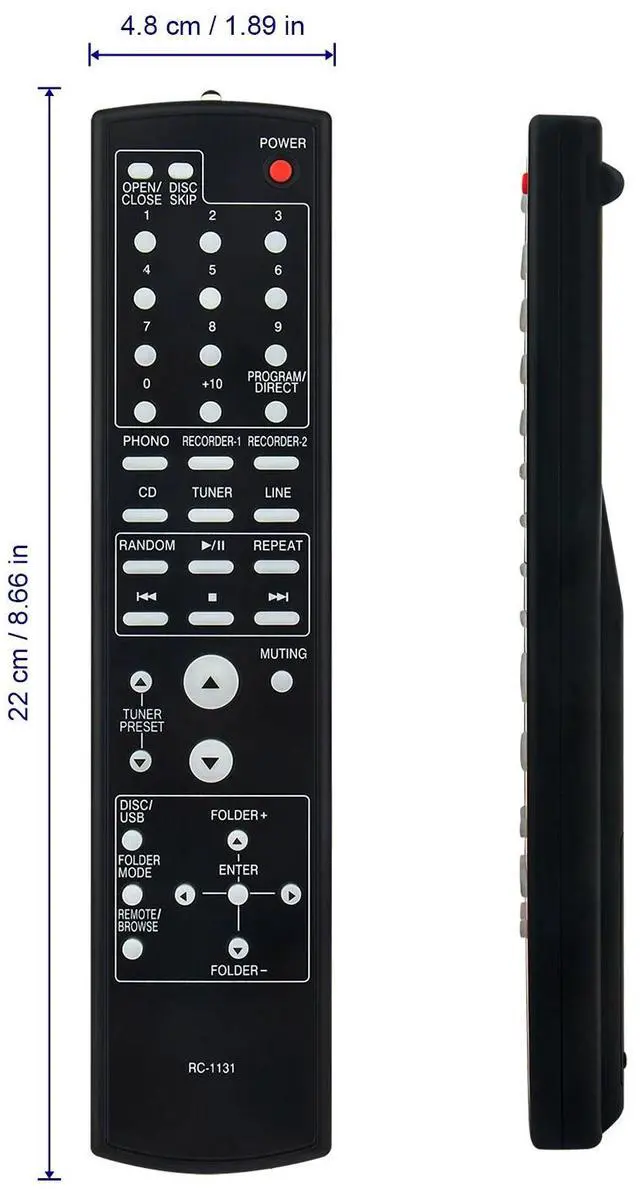 Alt view image 4 of 4 - Tronovia Replace Remote Control for Denon PMA-510AE PMA-710AE Stereo Integrated Amplifier RC-1131