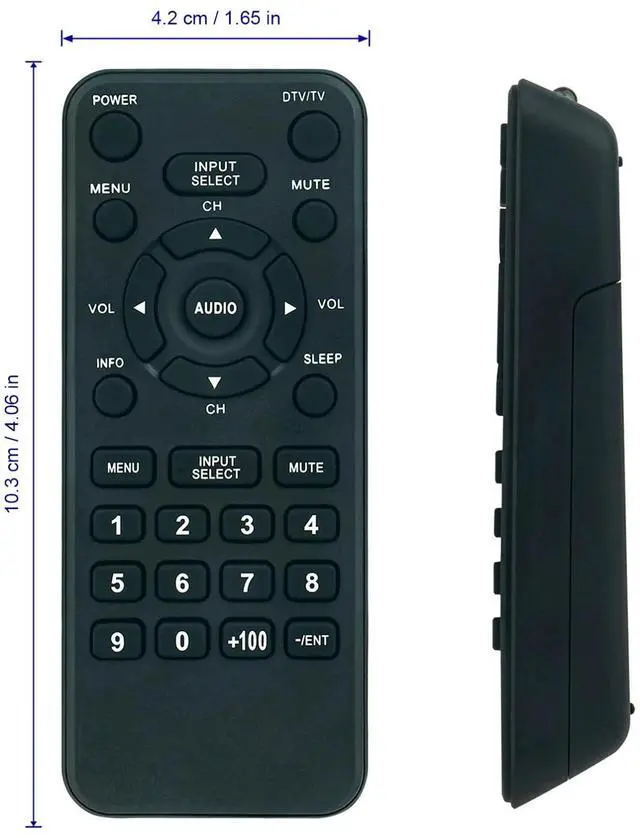 Alt view image 4 of 4 - Tronovia Replace Remote Control for ILO TV IWF2706 IWT3206 IWT3206A NE906UD