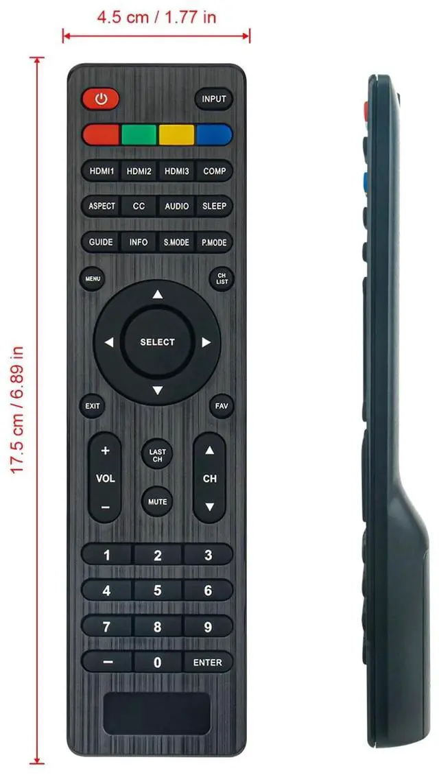 Alt view image 3 of 3 - Tronovia Replace Remote Control for Hitachi TV 50Z6 58C61 49C61 43C61 C58M6 40C301 504Q4836101