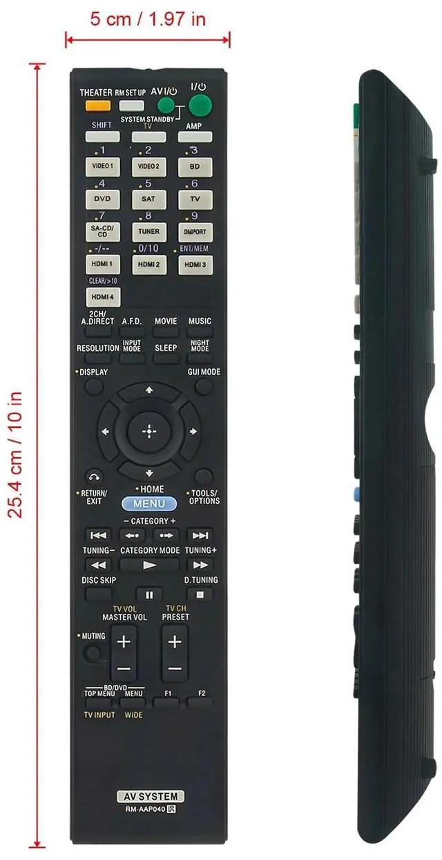 Alt view image 3 of 4 - Tronovia Replace Remote Control for Sony STR-DN1000 STR DN1000 AV Receiver RM-AAP040