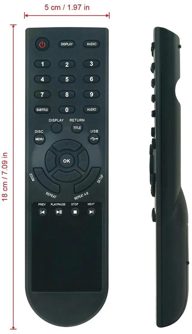Alt view image 2 of 4 - Tronovia Replace Remote Control for Philips Player Remote RC-2010 RC-2020 RC-2012 242254900908