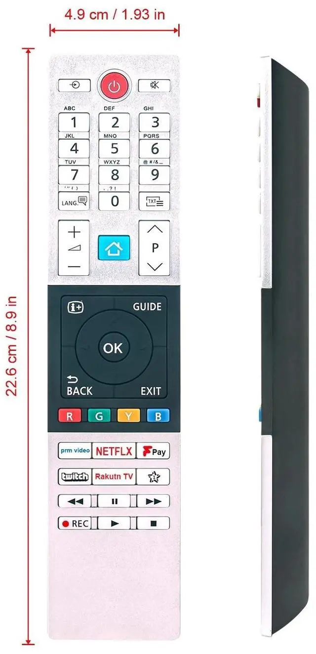 Alt view image 4 of 4 - Tronovia Replace Remote Control for Toshiba TV 55UK3C63DB 50UK3C63DB 50UK4D63DB CT-8560
