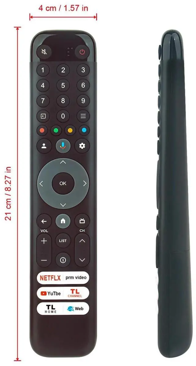 Alt view image 4 of 4 - Tronovia Replace Voice Remote Control for TCL OLED TV 55C645 85C645 43C645 65C645 98C655 RC833