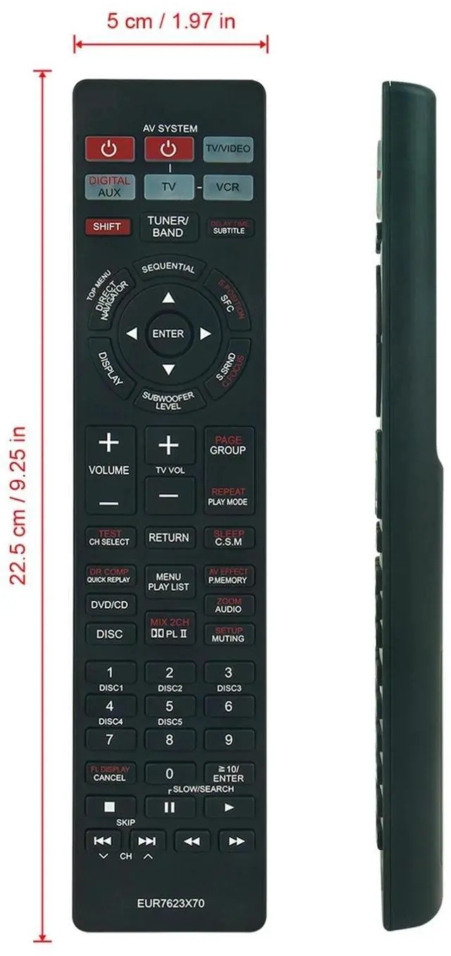 Alt view image 4 of 4 - Tronovia Replace Remote Control for Panasonic DVD SC-HT900 SA-HT900 SC-HT700 SA-HT690 EUR7623X70