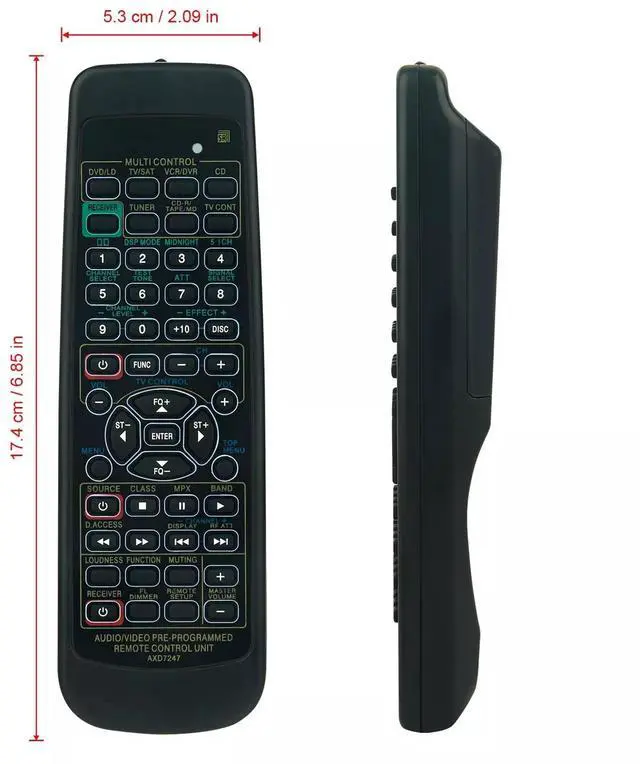 Alt view image 4 of 4 - Tronovia Replace Remote Control for Pioneer Receiver VSX-D409 VSX-D510 VSX-D509S VSX-D309 AXD7247