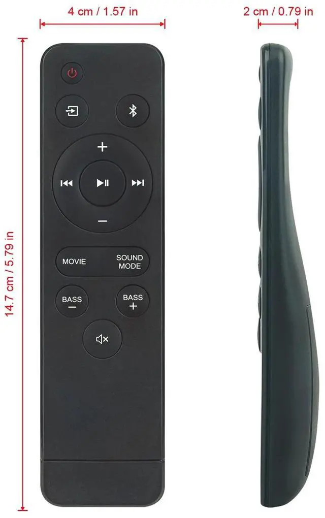Alt view image 4 of 4 - Tronovia Replace Remote Control for Onn 2.1 Soundbar Speaker 100043851 100043851