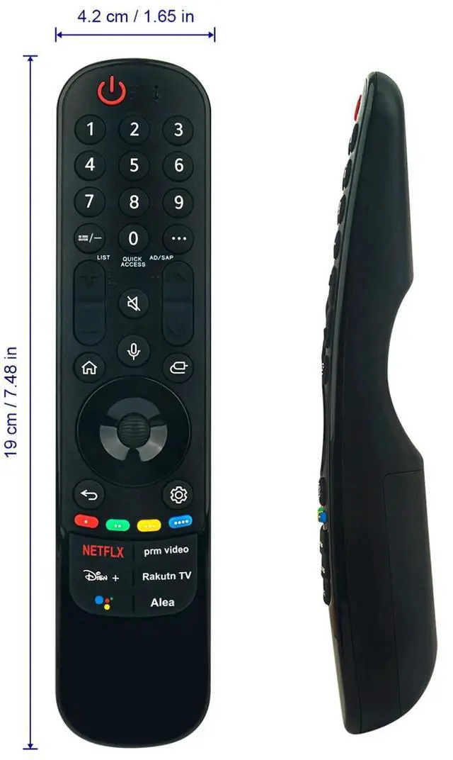 Alt view image 2 of 5 - Tronovia Replace Remote Control for LG TV 55UQ9000PUD 43UQ9000PUD 50UQ9000PUD MR22GA Magic Voice