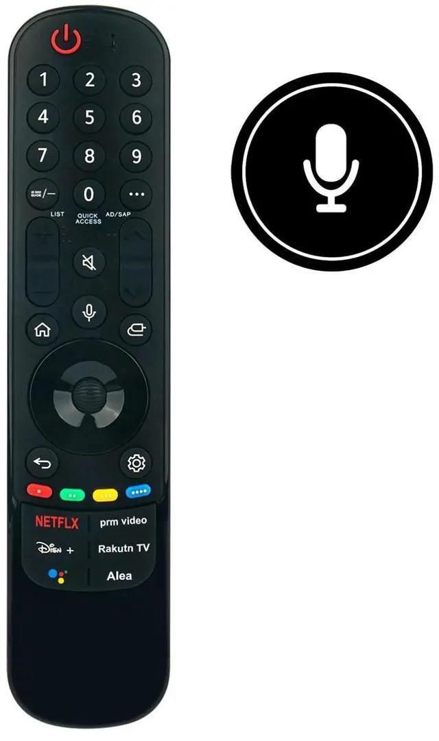 Alt view image 3 of 5 - Tronovia Replace Remote Control for LG TV 55UQ9000PUD 43UQ9000PUD 50UQ9000PUD MR22GA Magic Voice