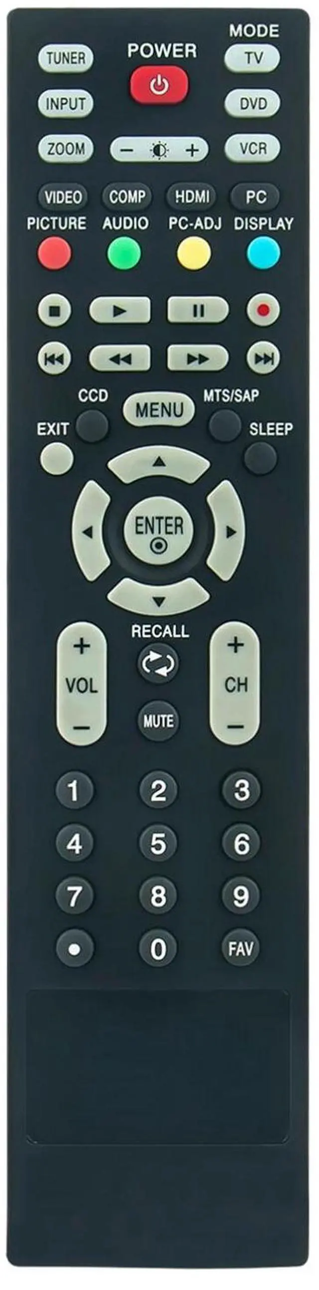 Alt view image 2 of 4 - Tronovia Replace Remote Control for Insignia TV NS-PDP50 NS-PDP42 NS-PDP42-09 MKJ39170822