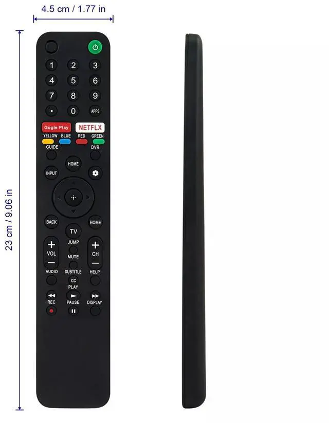 Alt view image 3 of 3 - Tronovia Replace Remote Control for Sony TV XBR-55A9G KD-55X75CH XBR-55A8H RMF-TX500U RMF-TX600U