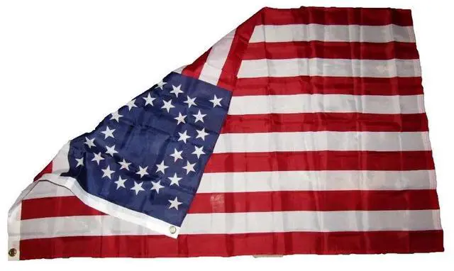 Alt view image 3 of 4 - TRONOVIA 3x5 USA American 35 Stars Union Circular Flag 3'x5' Banner Brass Grommets 100D